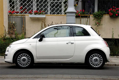 fiat 500 weißer Fiat 500 – Beispiel für Gebrauchtwagenankauf Haltern am See